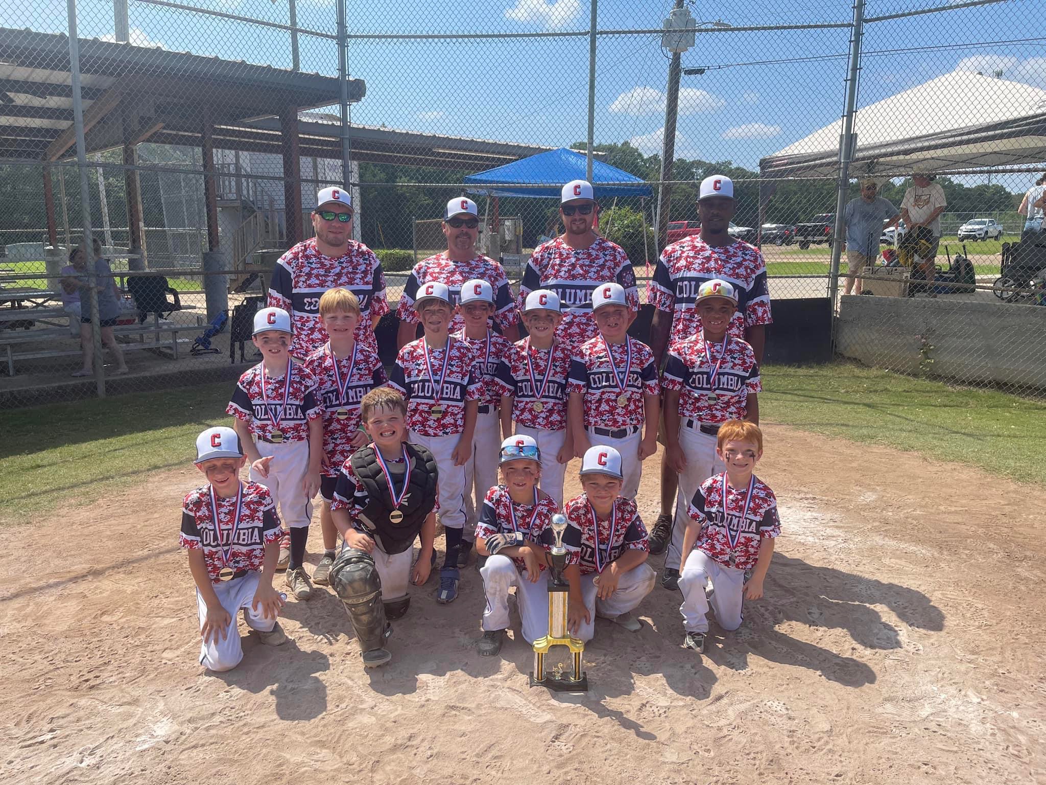 Columbia's 7U Baseball All-stars placed 2nd in their district tournament and will advance to the state tournament.
