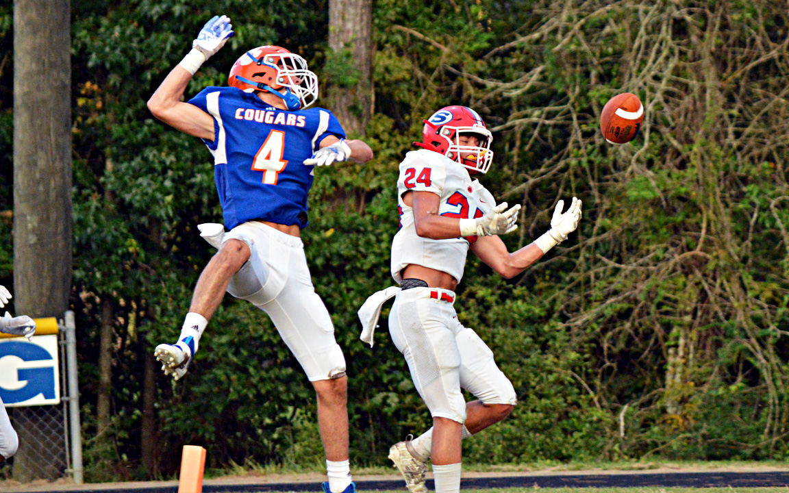 CA's Trey Stringer breaks up a pass. 