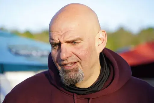 Pennsylvania Lt. Governor John Fetterman, who won the Democratic nomination to run for the U.S. Senate for Pennsylvania, in November, greets supporters at a campaign stop Friday, May 10, 2022 in Greensburg, Pa. In a statement released through the campaign on Friday June 3, Fetterman's cardiologist, Dr. Ramesh Chandra, said Fetterman, who is recovering from a stroke, also has cardiomyopathy, in which the heart muscle becomes weakened and enlarged. Chandra also said the candidate will be fine if 