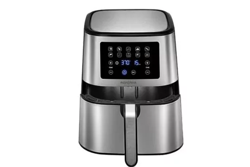 This image provided by Consumer Product Safety Commission shows an Insignia Air Fryer. On Friday, March 15, 2024, Best Buy is recalling more than 287,000 air fryers and air fryer ovens due to an overheating issue that can cause the products’ parts to melt or shatter, posing fire and laceration risks. According to the U.S. Consumer Product Safety Commission, the Insignia-branded air fryer ovens can overheat — and their glass doors can shatter as a result. The air fryers’ handles can also me