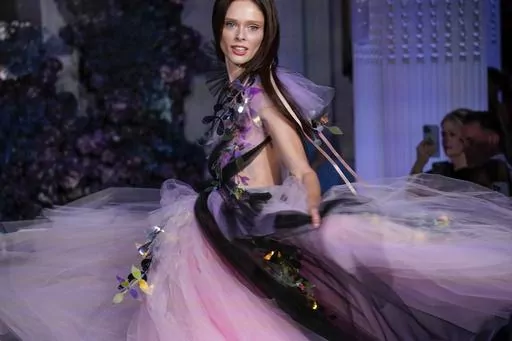 The Christian Siriano collection is modeled during Fashion Week, Friday, Sept. 8, 2023, in New York. (AP Photo/Mary Altaffer)