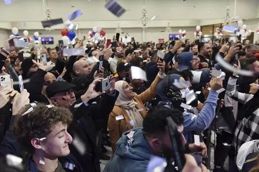 Confetti flies as Dearborn mayor candidate Abdullah Hammoud prepares to speak to supporters at the election night gathering at the Mohammed Turfe Community Center in Dearborn, Mich., on Nov. 2, 2021. The United States had 3.5 million residents who identify as Middle Eastern or North African, Venezuelans were the fastest-growing Hispanic group last decade and Asian Indian was the largest population group of Asians who identify as a single race, according to the 2020 census' most detailed figures 