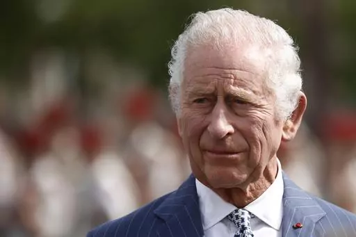 Britain's King Charles III attends a ceremony at the Arc de Triomphe in Paris, Wednesday, Sept. 20, 2023. King Charles III was admitted to a private London hospital on Friday, Jan. 26, 2024, to undergo a “corrective procedure” for an enlarged prostate, Buckingham Place said. (Yoan Valat, Pool via AP, File)