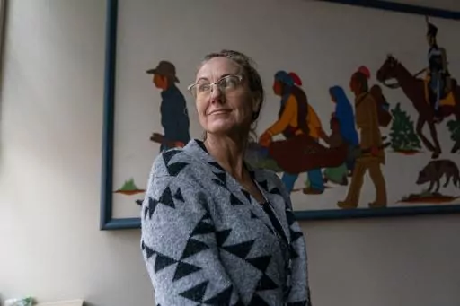 Interim President Dr. Nicky Kay Michael poses for a portrait at Bacone College, on Jan. 8 2024, in Muskogee, Okla. Founded in 1880 as a Baptist missionary college focused on assimilation, Bacone College transformed into an Indigenous-led institution that provided an intertribal community, as well as a degree. (AP Photo/Nick Oxford)