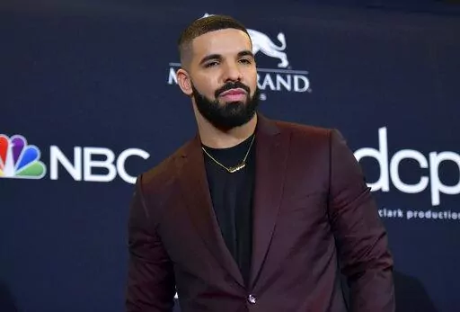 Drake appears at the Billboard Music Awards in Las Vegas on May 1, 2019. (Photo by Richard Shotwell/Invision/AP, File)