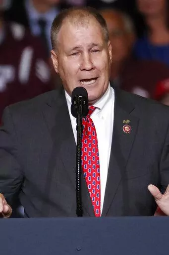 U.S. Rep. Trent Kelly, R-Miss., shown in this Nov. 4, 2019, file photograph taken in Tupelo, faces only one opponent in Mississippi's 2022 First Congressional District Republican Primary, on June 7. (AP Photo/Rogelio V. Solis, File)