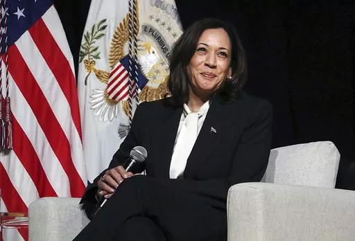 Vice President Kamala Harris takes part in a discussion about abortion and reproductive rights on the campus of the University of Nevada, Reno, on April 18, 2023. (Jason Bean/The Reno Gazette-Journal via AP)