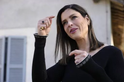 Olivia Maurel, who was born through surrogacy and is against such practice is interviewed by the Associated Press in Rome, Thursday, April 4, 2024. Maurel met with Pope Francis and attended an International Conference of the Casablanca Declaration, an international campaign for the abolition of surrogacy calling for the adoption of an international treaty. (AP Photo/Gregorio Borgia)