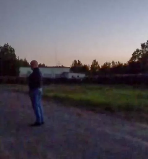 This image from video released Wednesday, July 19, 2023, appears to show Russian mercenary chief Yevgeny Prigozhin for the first time since he led a short-lived rebellion in June. The grainy video of him speaking to troops at a field camp purportedly in Belarus, was posted on a messaging app channel linked to Prigozhin's Wagner private military company. (AP Photo)