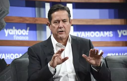 Barclays CEO Jes Staley participates in the Yahoo Finance All Markets Summit at Union West on Oct. 10, 2019, in New York. Facing lawsuits over its own relationship with Jeffrey Epstein, JPMorgan Chase on Wednesday, March 8, 2023, sued its former executive Staley, saying he knew “without a doubt” that Epstein was abusing and trafficking girls. (Photo by Evan Agostini/Invision/AP, File)