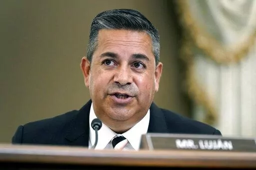 Sen. Sen. Ben Ray Lujan, D-N.M., speaks during a Senate Commerce, Science and Transportation Subcommittee on Consumer Protection, Product Safety and Data Security hearing on children's online safety and mental health, Sept. 30, 2021, on Capitol Hill in Washington. Democrats control the 50-50 Senate because of Vice President Kamala Harris' tie-breaking vote. With Luján's stroke, his party is outnumbered and can't approve bills or nominations without Republican support. Luján is 49 and Democrats