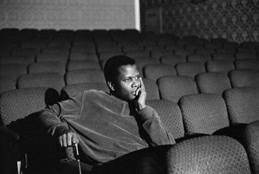 This image released by Apple shows actor Sidney Poitier from the documentary "Sidney." (Bob Adelman/Apple TV via AP)
