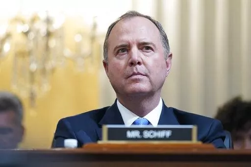 Rep. Adam Schiff, D-Calif., listens as the House select committee investigating the Jan. 6 attack on the U.S. Capitol holds its first public hearing to reveal the findings of a year-long investigation, on Capitol Hill, Thursday, June 9, 2022, in Washington. (AP Photo/Andrew Harnik)