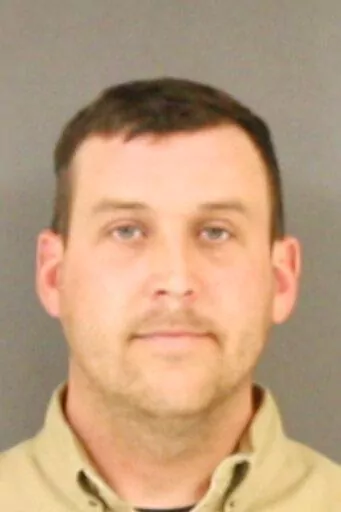 This Feb. 5, 2020, booking photo provided by Hinds County Detention Center shows former wrestler Brett DiBiase in Raymond, Miss. DiBiase pleaded guilty Thursday, March 2, 2023, to a federal charge related to misspending of welfare money that was supposed to help needy families in Mississippi. DiBiase faces up to five years in federal prison and a $250,000 fine for his plea to conspiracy to defraud the federal government. (Hinds County Detention Center via AP, File)