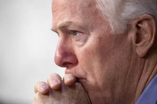Sen. John Cornyn, R-Texas, listens to testimony during a Senate Intelligence Committee hearing on Capitol Hill in Washington, Wednesday, July 25, 2018. In the aftermath of the recent school shooting in Uvalde, Texas, his home state, Cornyn and a bipartisan group of senators including Sen. Chris Murphy, D-Conn., are holding private virtual meetings to try to strike a compromise over gun safety legislation. (AP Photo/J. Scott Applewhite, File)