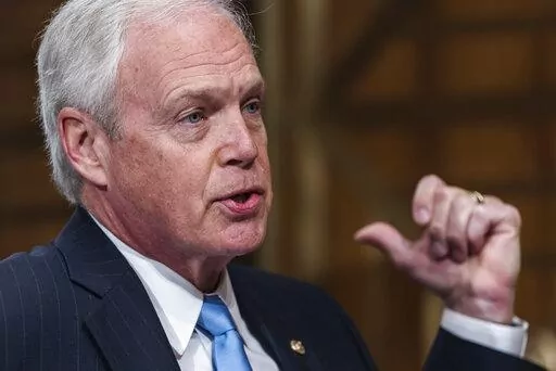 Sen. Ron Johnson, R-Wis., speaks during a hearing on Sept. 21, 2021, on Capitol Hill in Washington. Evidence revealed at the House select committee investigating the Jan. 6, 2021, insurrection shows that an aide for Johnson told former Vice President Mike Pence's staff that the Republican from Wisconsin wanted to hand-deliver fake elector votes from Wisconsin and Michigan. (Jim Lo Scalzo/Pool via AP, File)