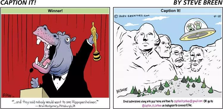 Caption It! for Apr 21, 2024