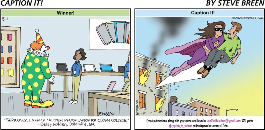 Caption It! for Aug 01, 2021