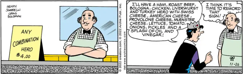 Archie for Nov 26, 2022