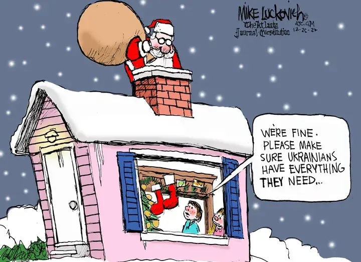 Mike Luckovich for Dec 25, 2022