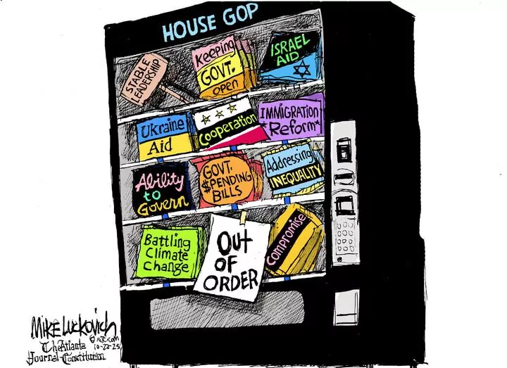 Mike Luckovich for Oct 22, 2023