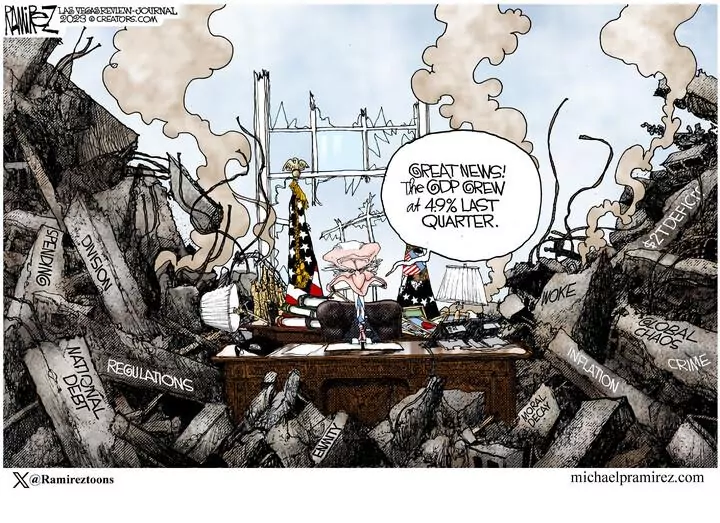 Michael Ramirez for Oct 29, 2023