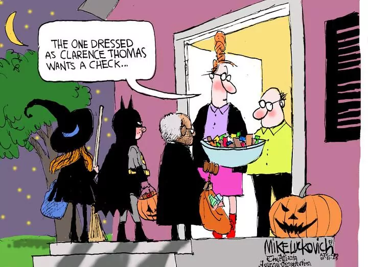 Mike Luckovich for Oct 31, 2023